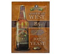 Сухие пивоваренные дрожжи BullDog B5 American West, 10 г