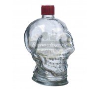 Бутылка стеклянная «Череп» 1 л